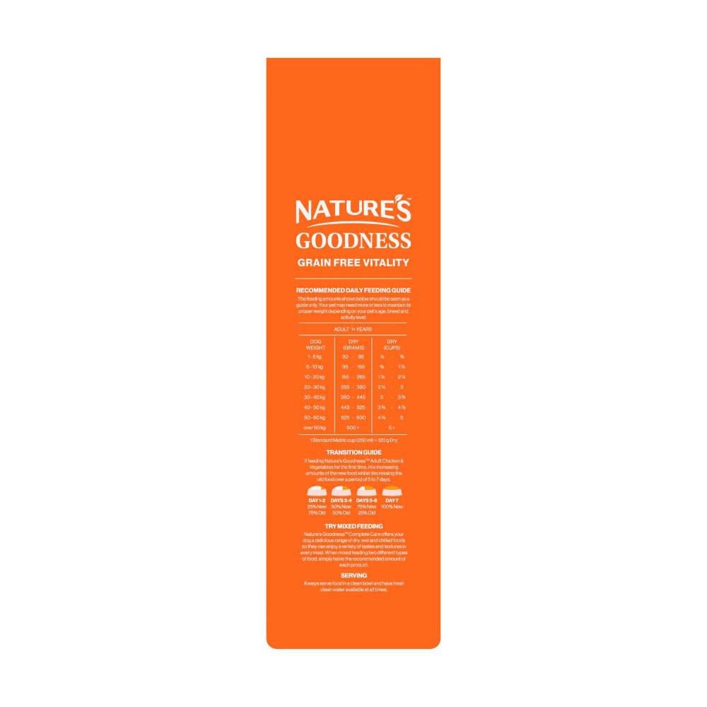 Natures Goodness Complete Care Adult Dry Dog Food With Chicken - 3kg