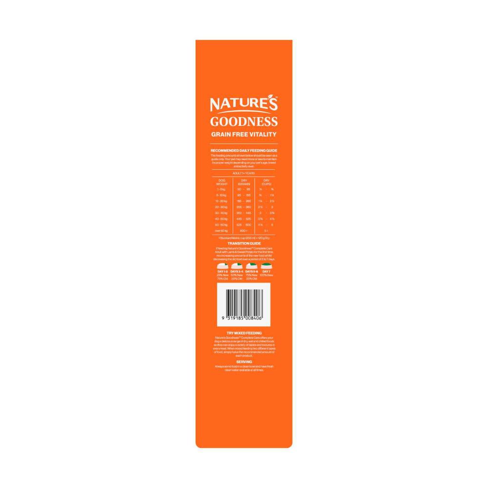 Natures Goodness Complete Care Adult Dry Dog Food With Lamb - 7kg