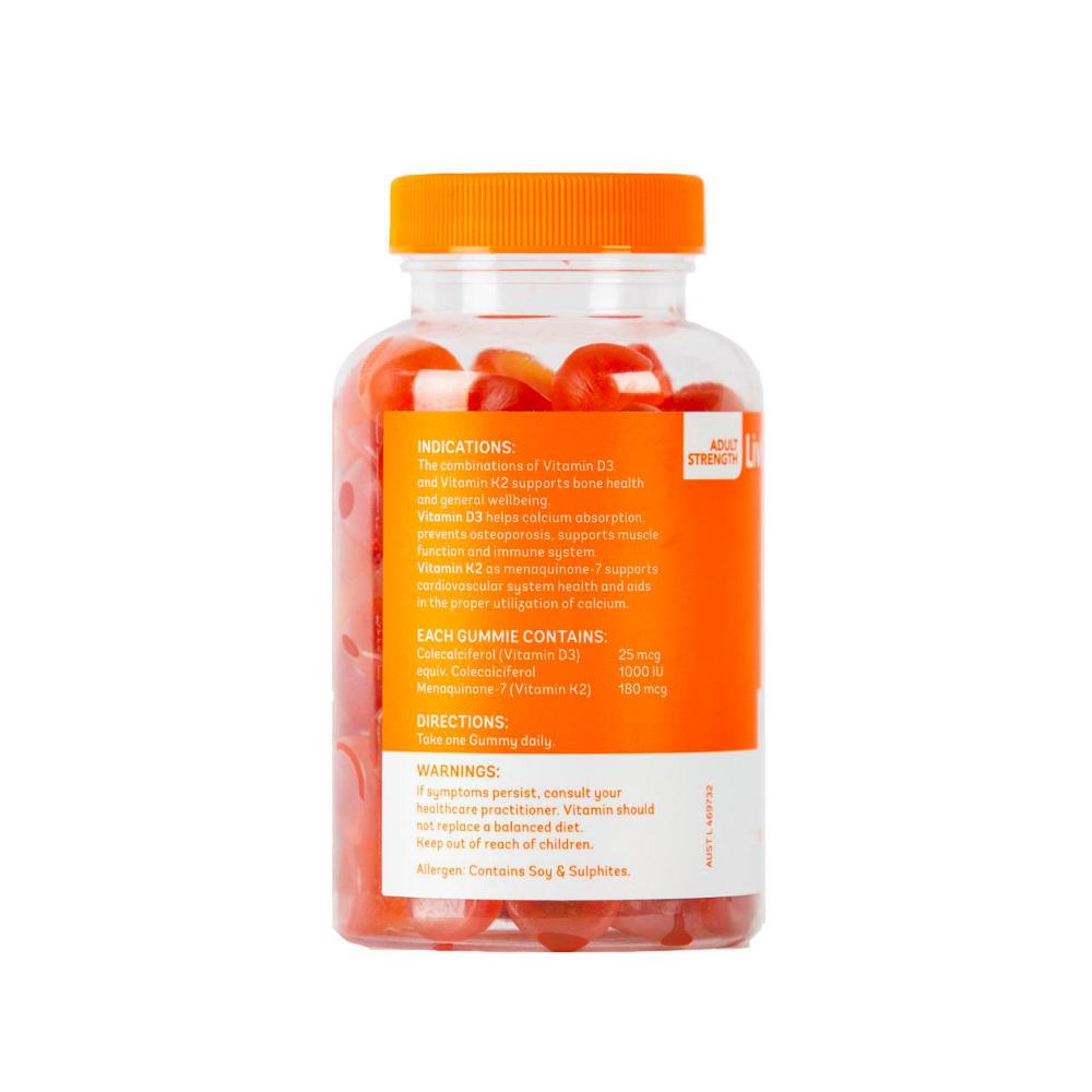 Living Healthy Adult Gummies Vitamin D + K2 - 60 Pack