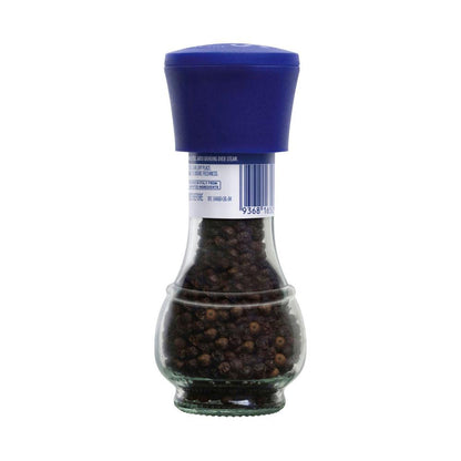Saxa Pepper Black Peppercorn Grinder - 45g