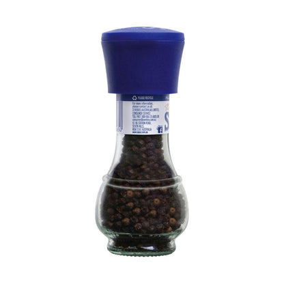 Saxa Pepper Black Peppercorn Grinder - 45g