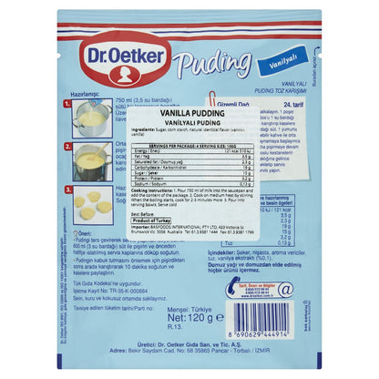 Dr Oetker Vanilla Aromali Puding - 125g