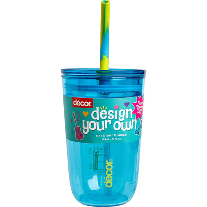 Decor Design Your Own Junior Tritan Tumbler Assorted 500ml Each