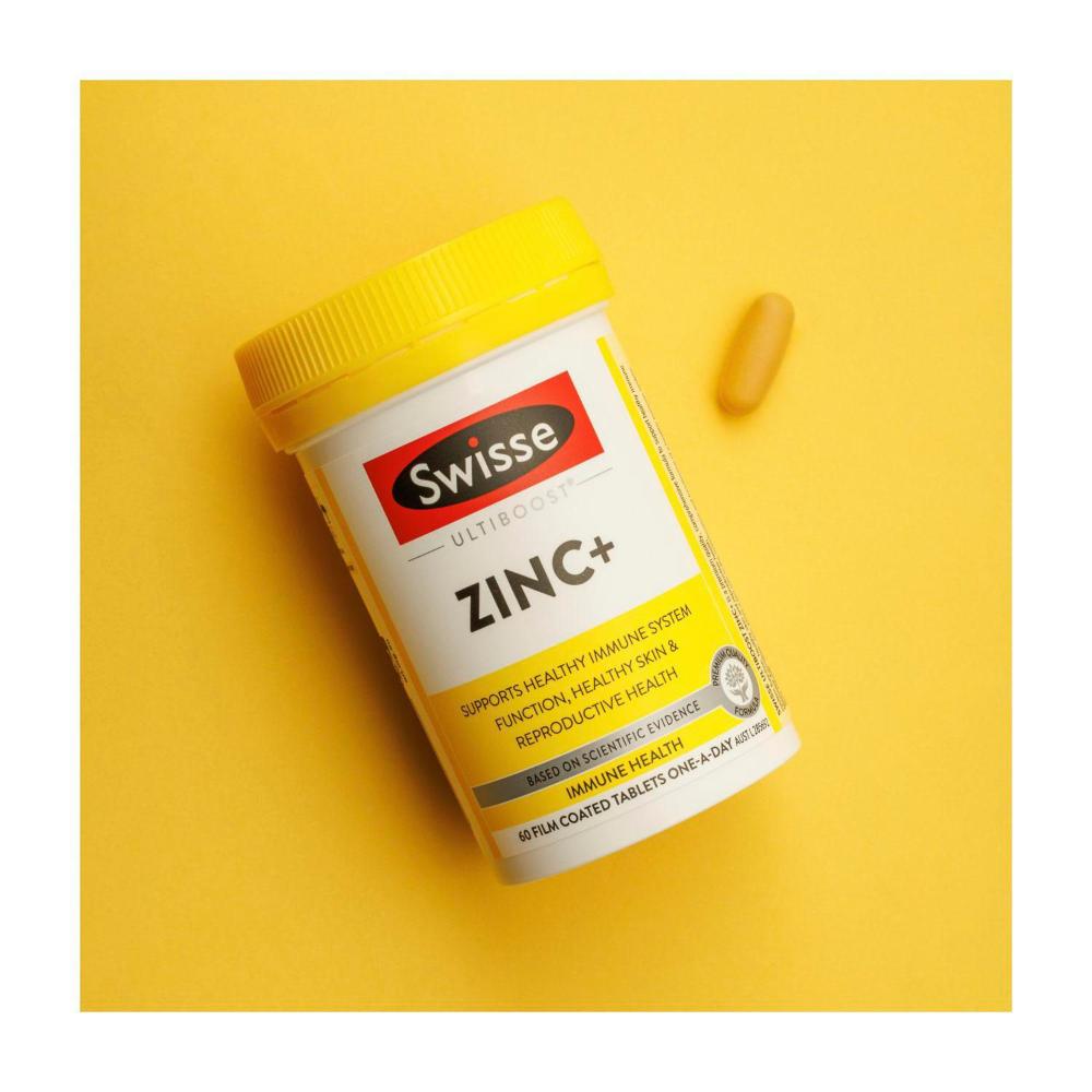 Swisse Ultiboost Zinc+ Contains Zinc For Immune System Health Supp ... 60 pack