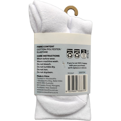 For Kids Full Crew Cushioned Sports Socks Size 9-12 4 Pack