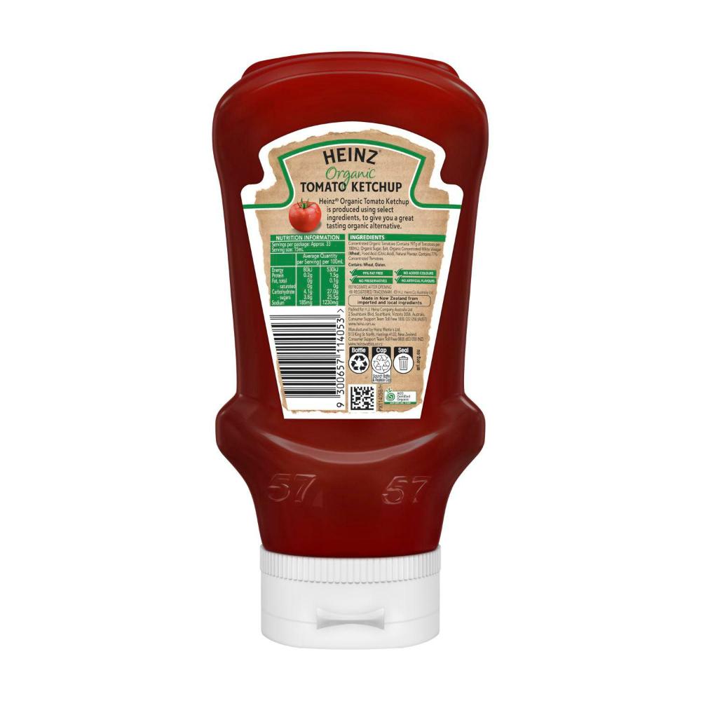 Heinz Organic Ketchup Tomato Sauce - 500mL