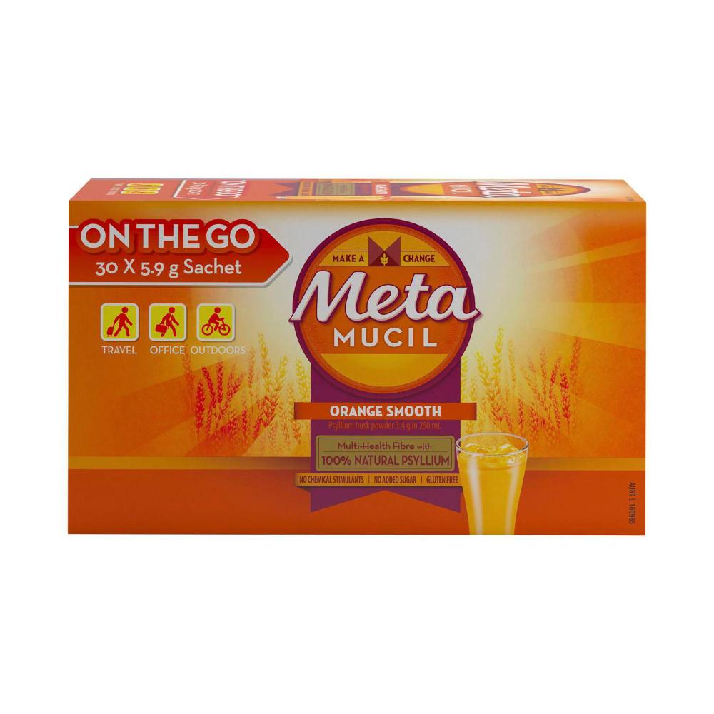 Metamucil Daily Fibre Supplement Orange Smooth - 177g