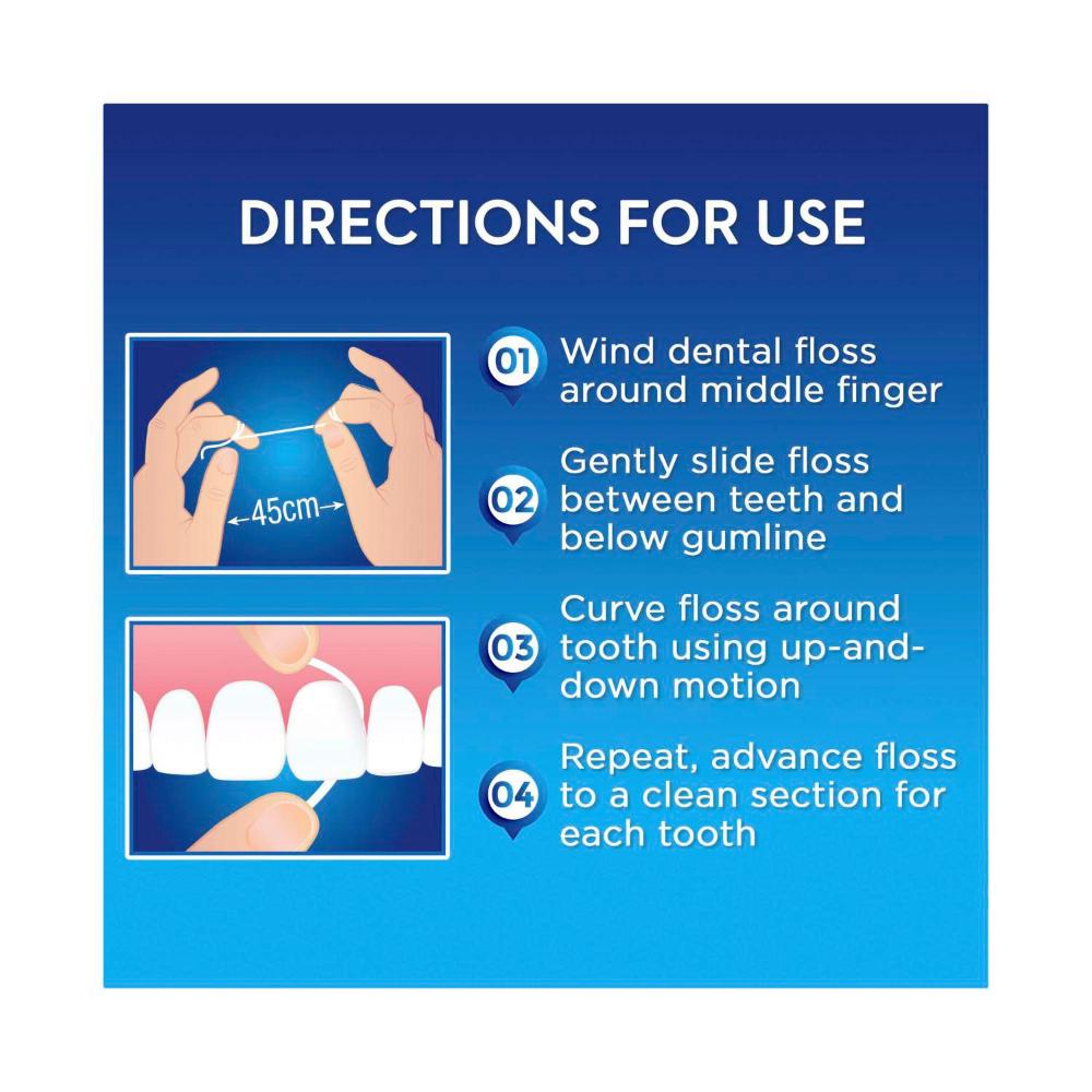 Oral B Waxed Dental Floss Mint Twin Pack - 100m