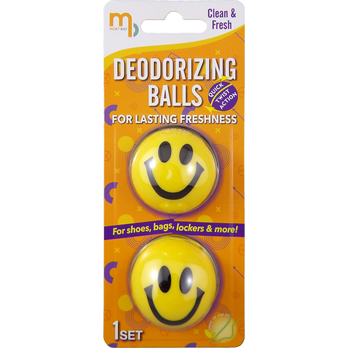 Mort Bay Deodorising Balls Lemon 2 Pack