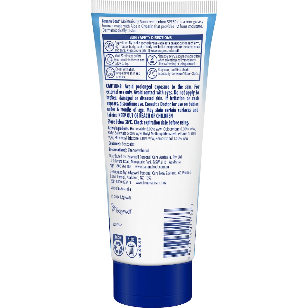 Banana Boat Spf 50+ Moisturising Sunscreen Lotion 200g