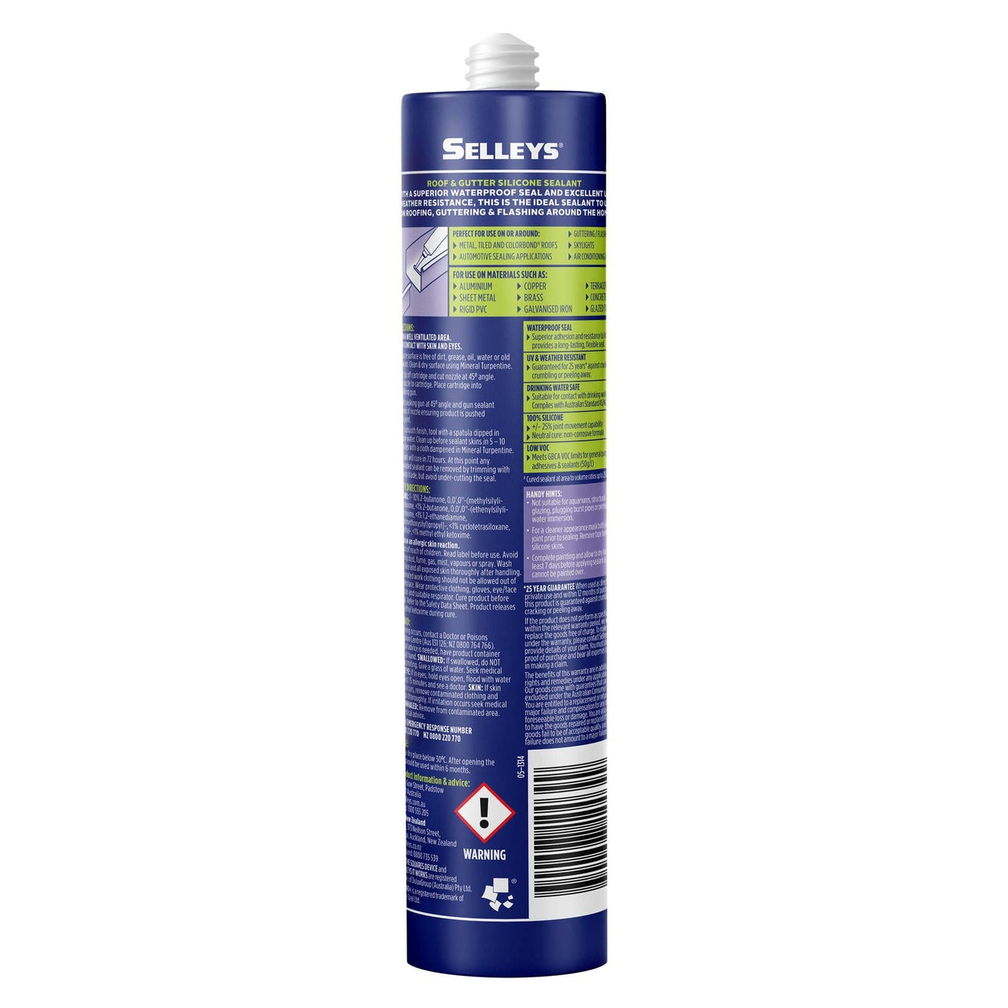 Selleys Roof and Gutter Silicone Sealant - 310g - Translucent