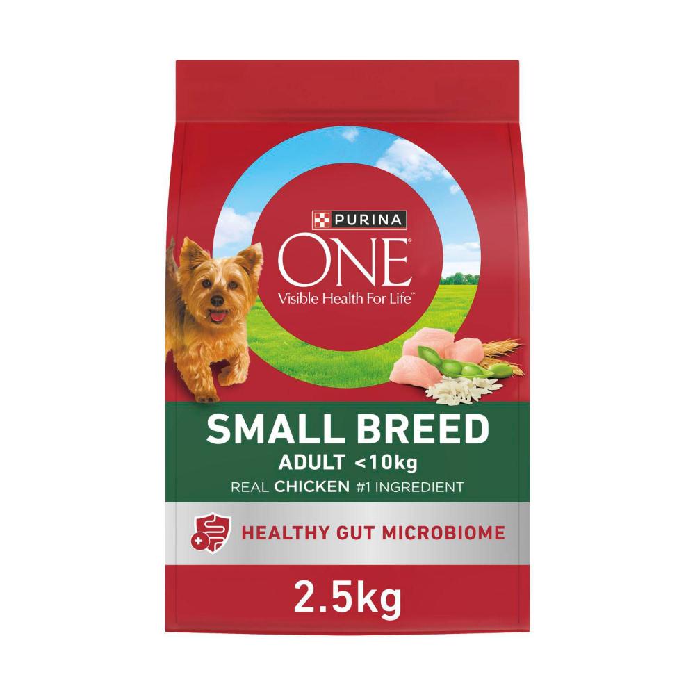 Purina One Small Breed Adult Chicken Dry Dog Food - 2.5Kg