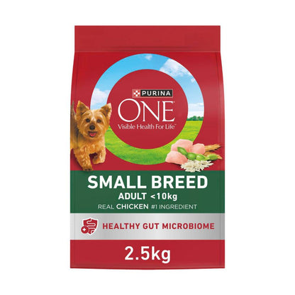 Purina One Small Breed Adult Chicken Dry Dog Food - 2.5Kg