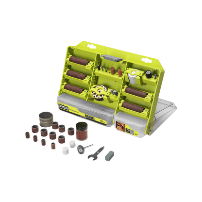 Ryobi Twist Lock Rotary Tool Accessory Set - 55 x 1 x 101mm - 150 Piece