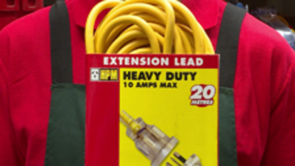 HPM Workshop Extension Lead - 20m - 1.0mm² 10A 3 Core