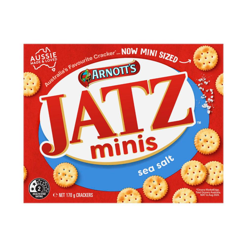 Arnott's Jatz Minis Crackers Sea Salt - 170g
