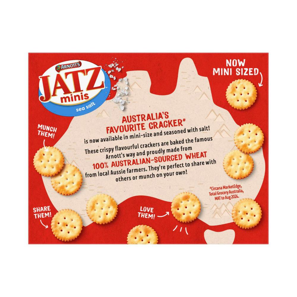Arnott's Jatz Minis Crackers Sea Salt - 170g