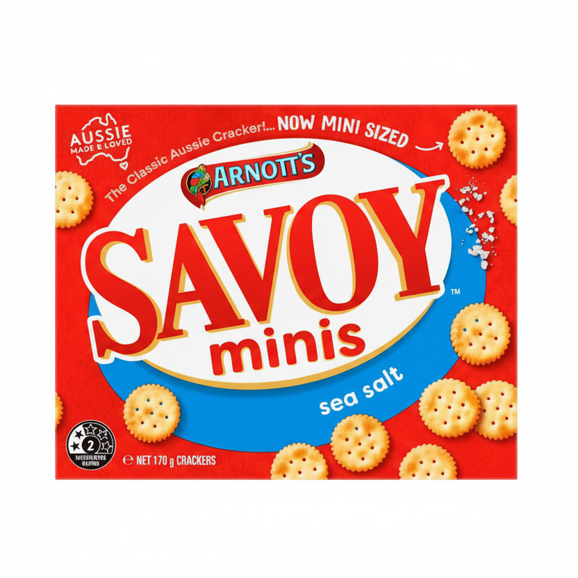 Arnott's Savoy Minis Crackers Sea Salt - 170g