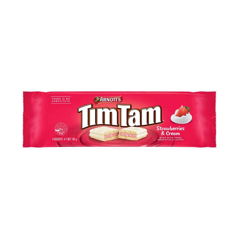 Arnott's Tim Tam Biscuits Strawberries & Cream - 165g