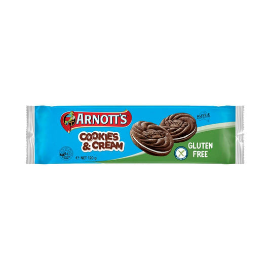Arnott's Gluten Free Biscuits Cookies & Cream - 120g