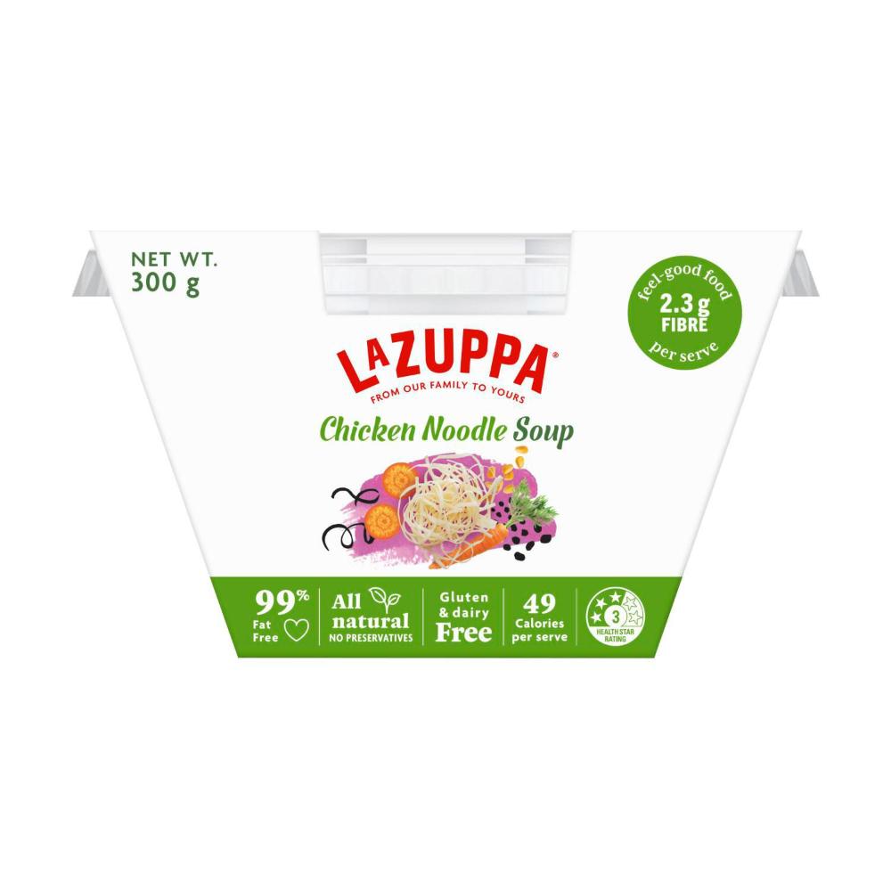 La Zuppa Microwaveable Soup Bowl Chicken Noodle - 300g