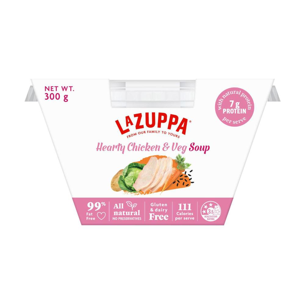 La Zuppa Microwaveable Soup Bowl Hearty Chicken & Vegetable - 300g