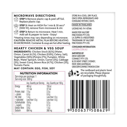 La Zuppa Microwaveable Soup Bowl Hearty Chicken & Vegetable - 300g