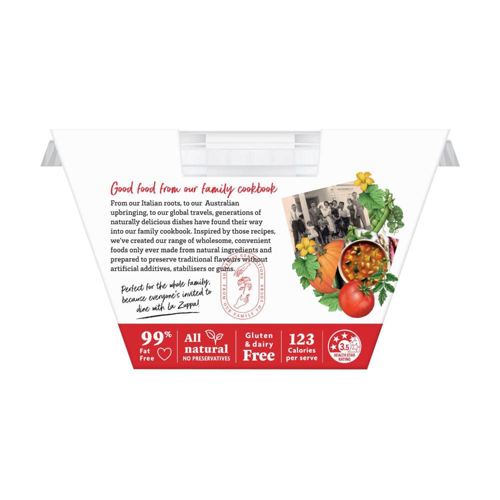 La Zuppa Microwaveable Soup Bowl Minestrone Soup - 300 GRAM
