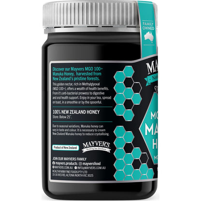 Mayvers Manuka Honey MGO 100+ 500g