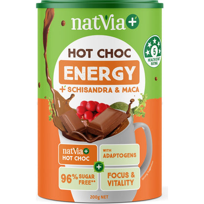 Natvia Hot Choc Energy + Schisandra & Maca 200g