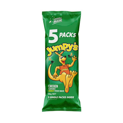 Jumpy's Chicken Potato Chips Multipack School Snacks 5 Pack - 90g