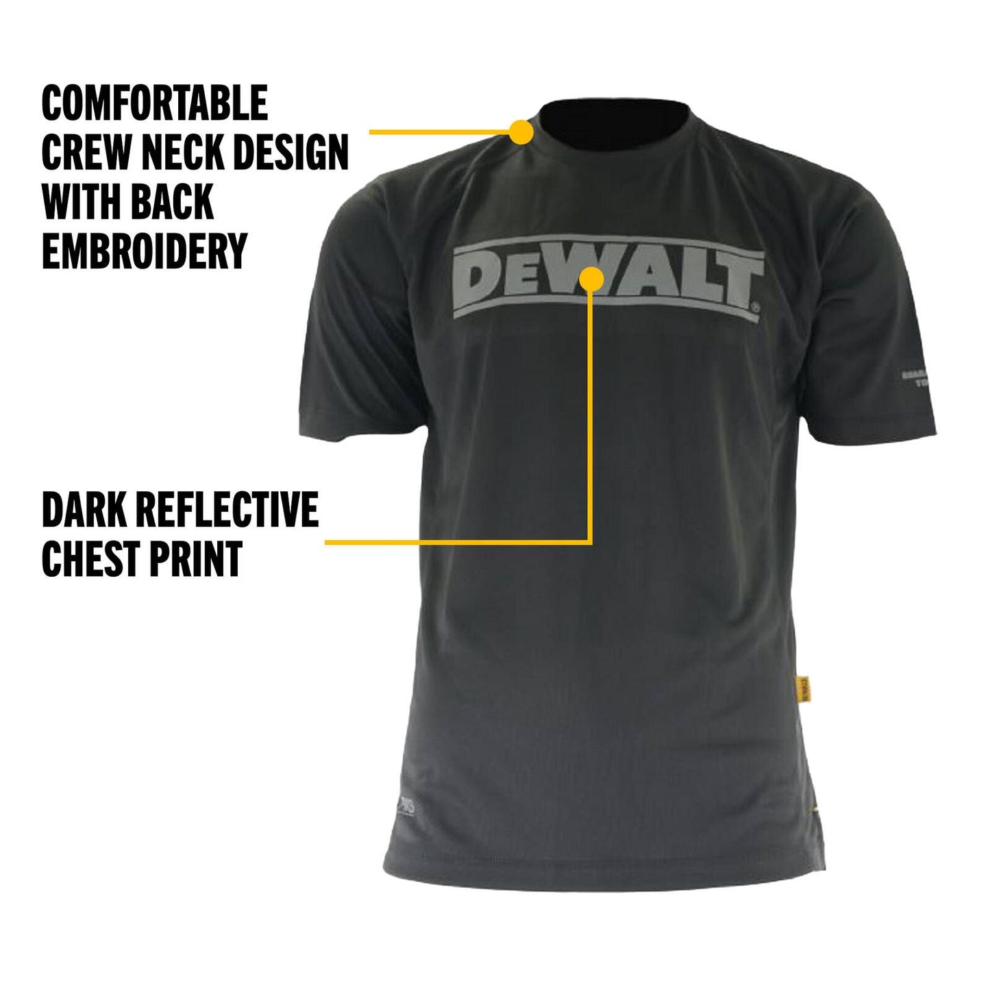 DEWALT Black Crew Neck T-Shirt - XXL