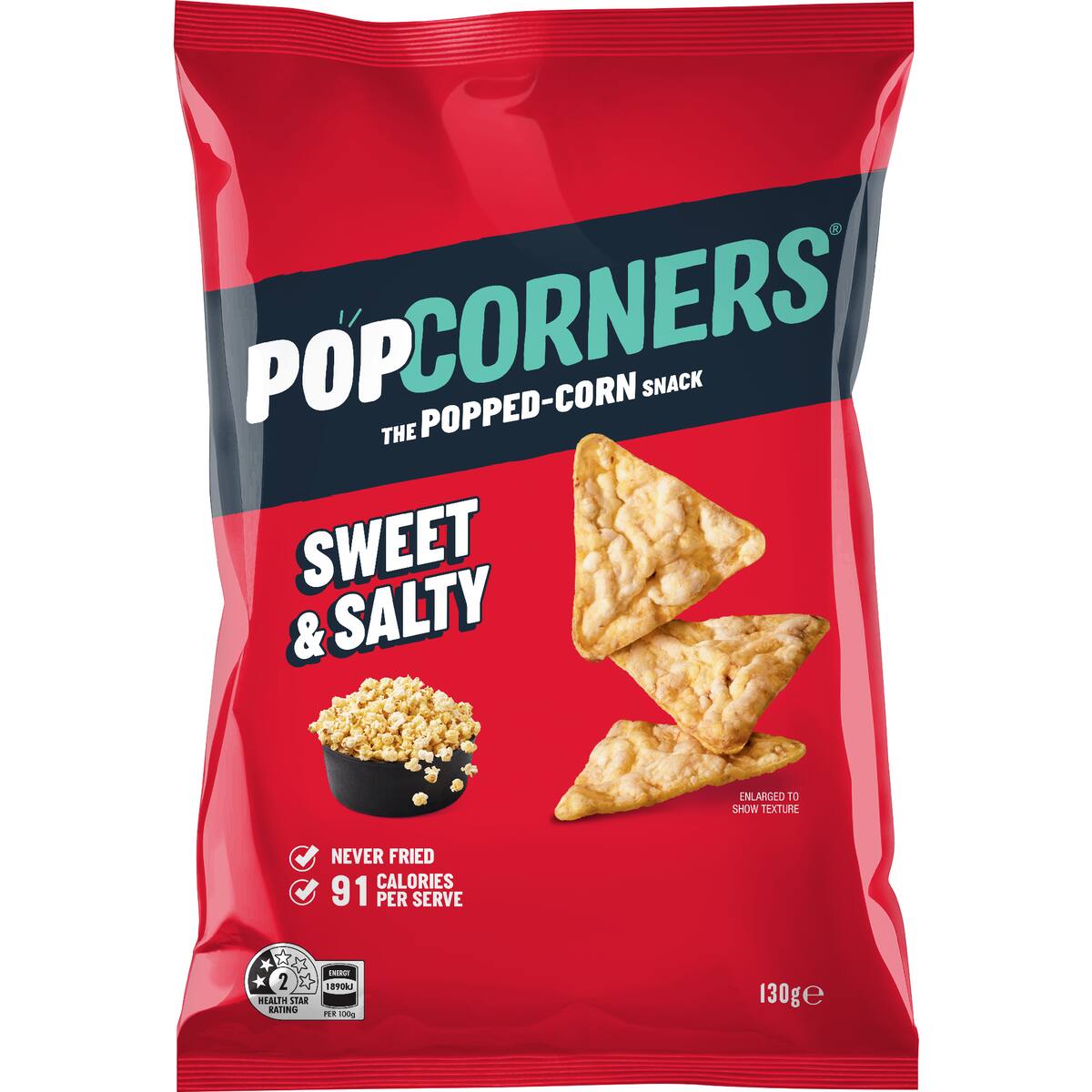 Popcorners Popcorn Chips Share Pack Sweet & Salty 130g