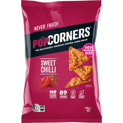 Popcorners Popcorn Chips Share Pack Sweet Chilli 130g