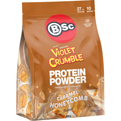 Bsc X Violet Crumble Protein Powder Caramel Honeycomb 400g