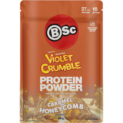 Bsc Violet Crumble Protein Powder Caramel Honeycomb 400g