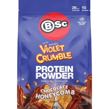 Bsc X Violet Crumble Protein Powder Chocolate Honeycomb 400g