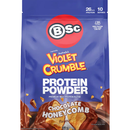 Bsc X Violet Crumble Protein Powder Chocolate Honeycomb 400g