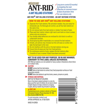 Combat Ant Rid Insect Control Baits 4 Pack