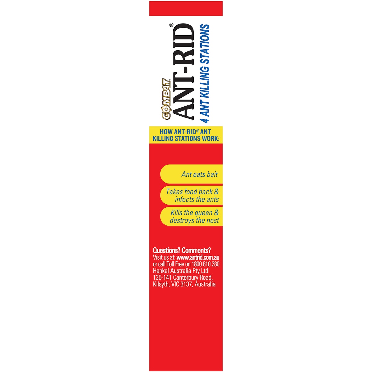 Combat Ant Rid Insect Control Baits 4 Pack