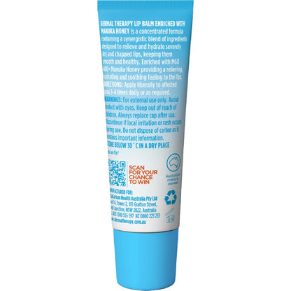 Dermal Therapy Lip Balm With Manuka Honey Tube 10g