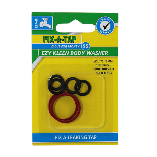 Fix a Tap Ezy Kleen Fibre Body Washer - 13mm - 4 Pack