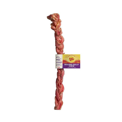 Bow Wow Braided Bully Chew Dog Treat - 1 Pack
