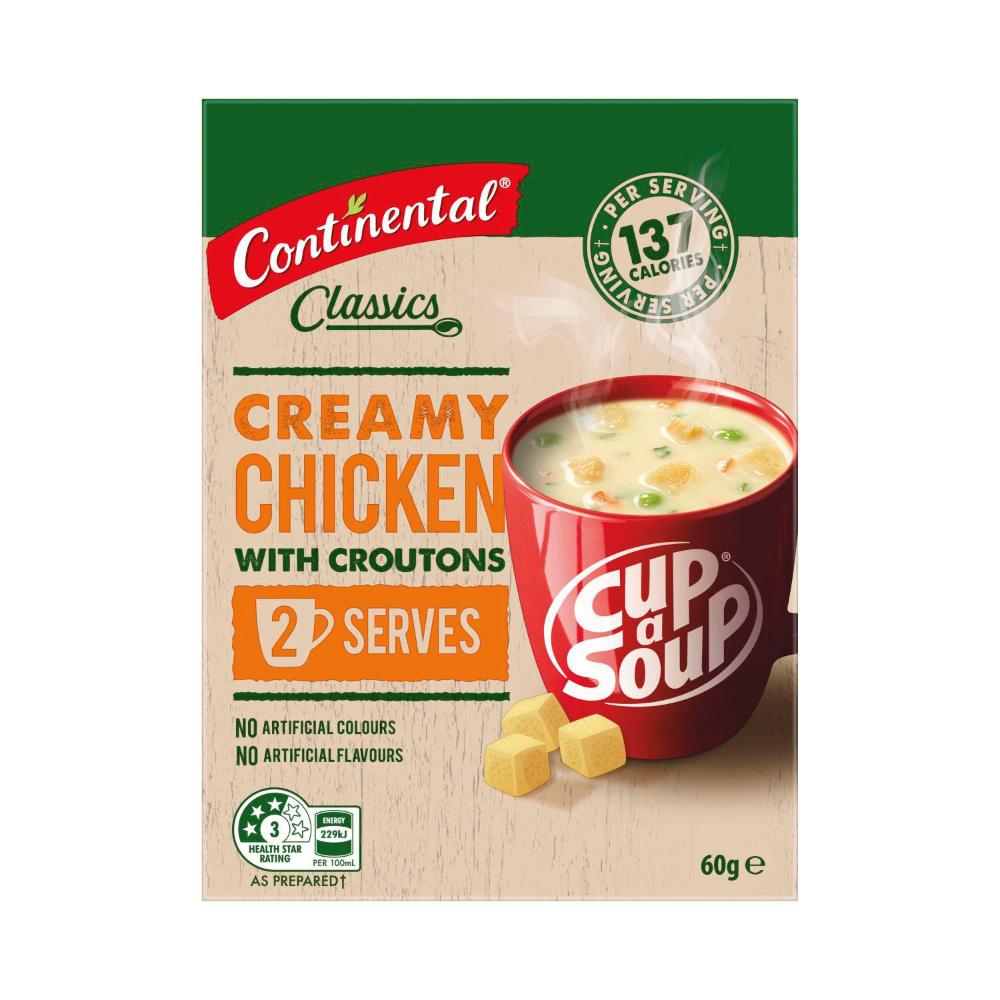 Continental Cup A Soup Creamy Chicken with Croutons Serves 2 - 60g