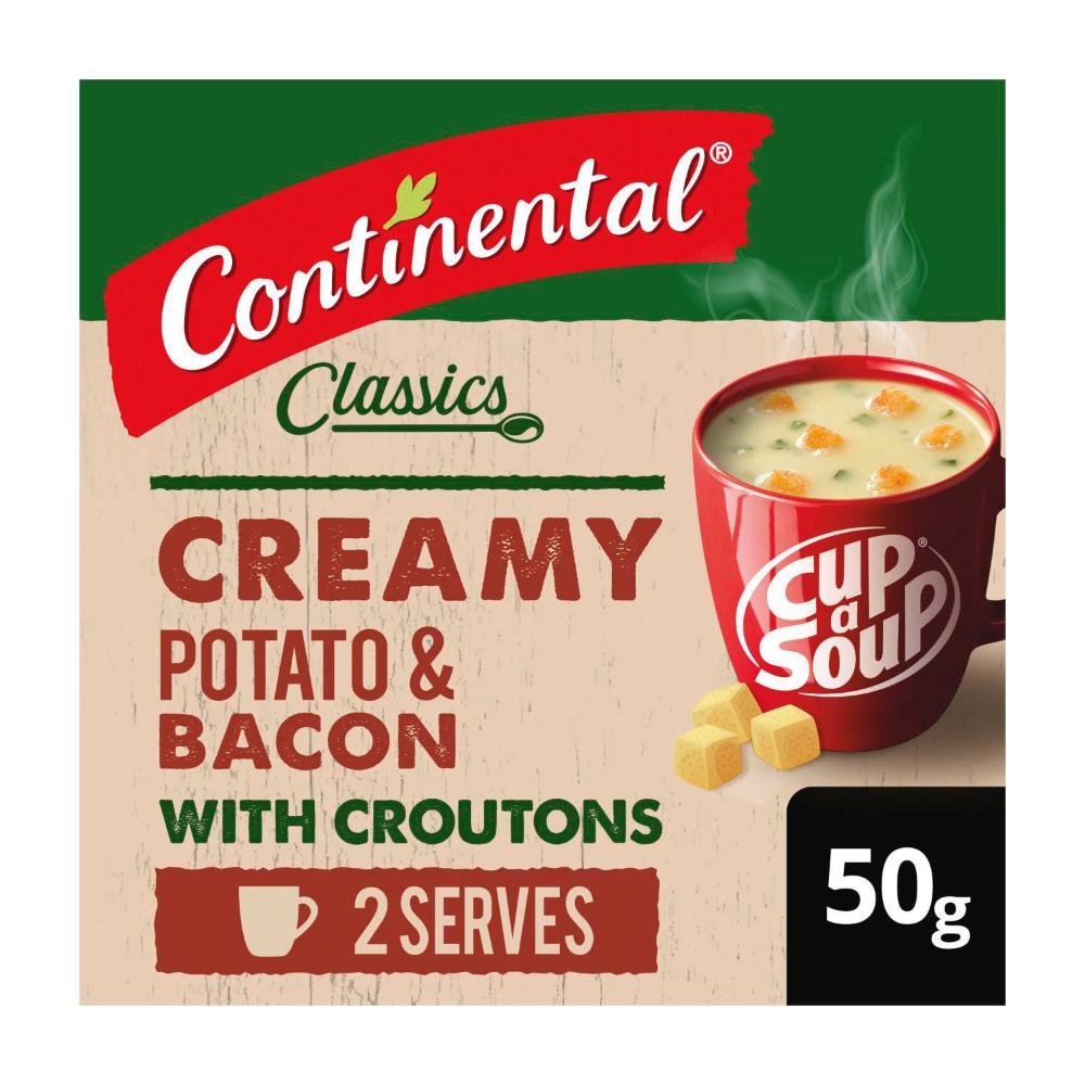 Continental Cup A Soup Creamy Potato & Bacon With Croutons Serves 2 - 50g