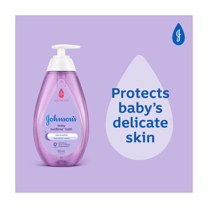 Johnson's Bedtime Gentle Calming Jasmine & Lily Scented Tear-Free Baby Bath - 500mL