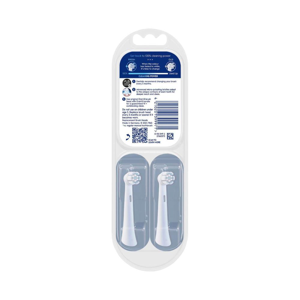 Oral B Io Sensitive Clean Electric Toothbrush Replacement Head W ... 2 Pack