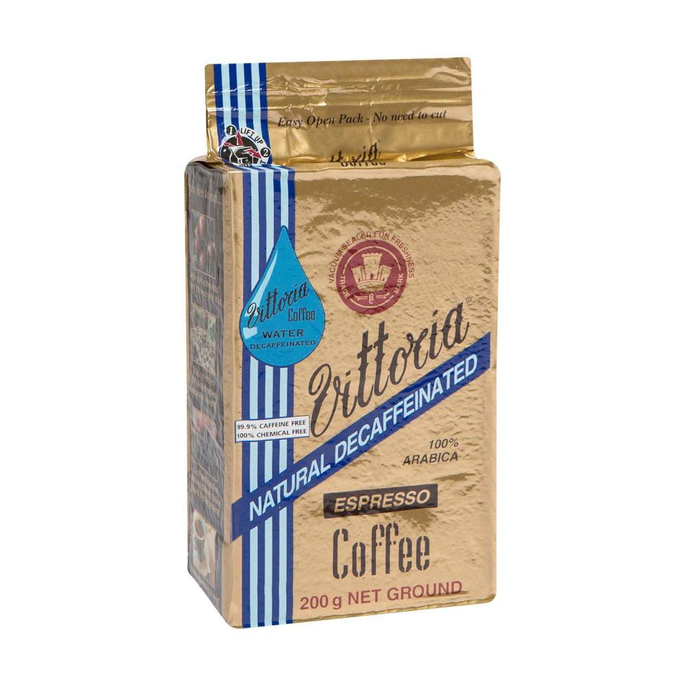 Vittoria Espresso Decaffeinated Ground Coffee - 200g
