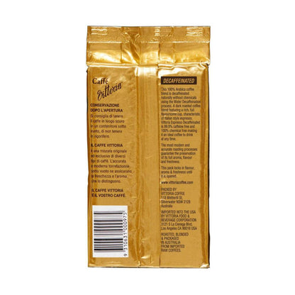 Vittoria Espresso Decaffeinated Ground Coffee - 200g