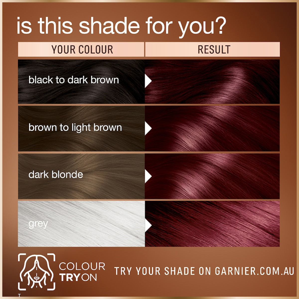 Garnier Good Permanent Hair Colour 6.6 Pomegranate Red Each